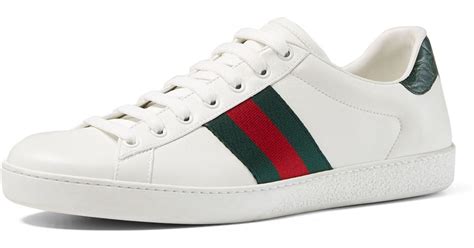 gucci sneakers red and green|gucci red sneakers men.